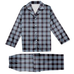 ScotsTee Shop Scottish Royal Canadian Air Force Tartan Pajama Satin Velvet Flannel Pajama Set
