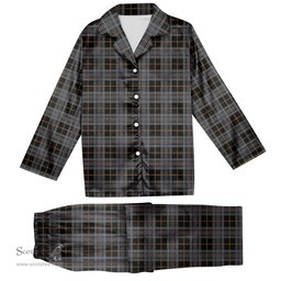 ScotsTee Shop Scottish Turnbull, Dress Bruce Tartan Pajama Satin Velvet Flannel Pajama Set