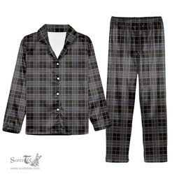 ScotsTee Shop Scottish Turnbull, Dress Bruce Tartan Pajama Satin Velvet Flannel Pajama Set