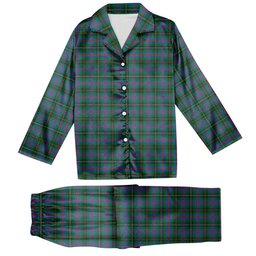 ScotsTee Shop Scottish Wood Ancient Tartan Pajama Satin Velvet Flannel Pajama Set