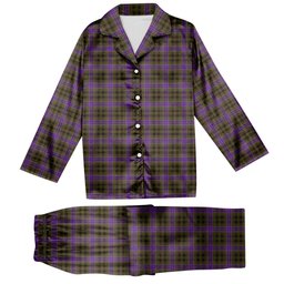 ScotsTee Shop Scottish Yew Thistle Tartan Pajama Satin Velvet Flannel Pajama Set