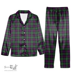 ScotsTee Shop Scottish Wilsons 158 Tartan Pajama Satin Velvet Flannel Pajama Set