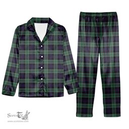 ScotsTee Shop Scottish Syme Tartan Pajama Satin Velvet Flannel Pajama Set