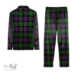 ScotsTee Shop Scottish Selkirk Original Tartan Pajama Satin Velvet Flannel Pajama Set