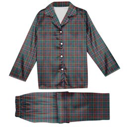 ScotsTee Shop Scottish Russell Old Modern Tartan Pajama Satin Velvet Flannel Pajama Set