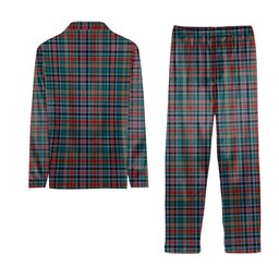 ScotsTee Shop Scottish Russell Old Modern Tartan Pajama Satin Velvet Flannel Pajama Set