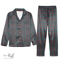 ScotsTee Shop Scottish Russell Old Modern Tartan Pajama Satin Velvet Flannel Pajama Set
