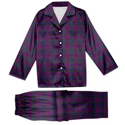 ScotsTee Shop Scottish Wardlaw Tartan Pajama Satin Velvet Flannel Pajama Set