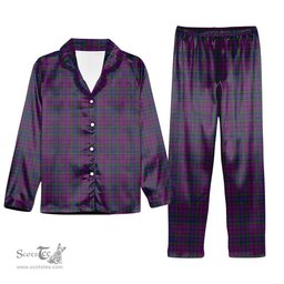 ScotsTee Shop Scottish Wardlaw Tartan Pajama Satin Velvet Flannel Pajama Set