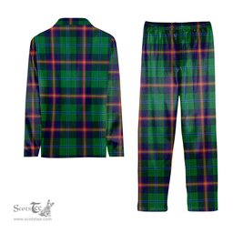 ScotsTee Shop Scottish Young Modern SC Tartan Pajama Satin Velvet Flannel Pajama Set