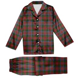 ScotsTee Shop Scottish Wilsons 043 Tartan Pajama Satin Velvet Flannel Pajama Set