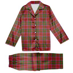 ScotsTee Shop Scottish Shaw of Tordarroch Ancient Tartan Pajama Satin Velvet Flannel Pajama Set