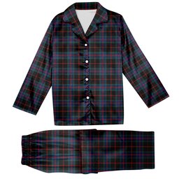 ScotsTee Shop Scottish Nairn Modern Tartan Pajama Satin Velvet Flannel Pajama Set