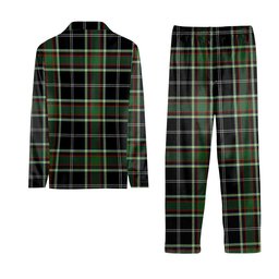 ScotsTee Shop Scottish Webster Modern Tartan Pajama Satin Velvet Flannel Pajama Set