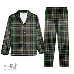 ScotsTee Shop Scottish Webster Modern Tartan Pajama Satin Velvet Flannel Pajama Set