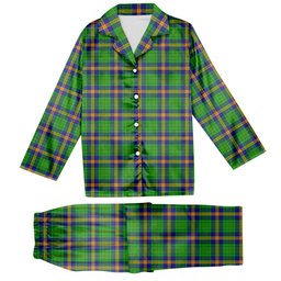 ScotsTee Shop Scottish New Mexico Tartan Pajama Satin Velvet Flannel Pajama Set