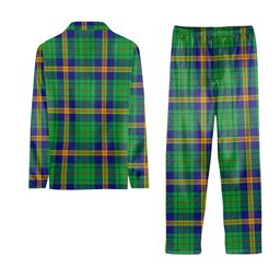 ScotsTee Shop Scottish New Mexico Tartan Pajama Satin Velvet Flannel Pajama Set