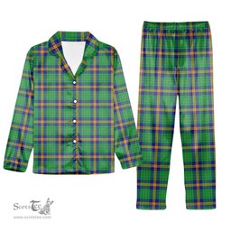 ScotsTee Shop Scottish New Mexico Tartan Pajama Satin Velvet Flannel Pajama Set