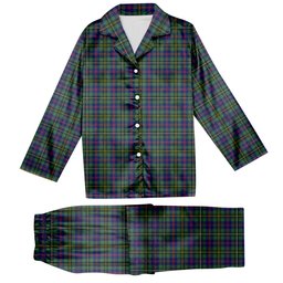 ScotsTee Shop Scottish Wood SC Tartan Pajama Satin Velvet Flannel Pajama Set