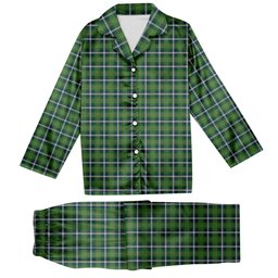 ScotsTee Shop Scottish Young Life International Scotland Tartan Pajama Satin Velvet Flannel Pajama Set