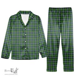 ScotsTee Shop Scottish Young Life International Scotland Tartan Pajama Satin Velvet Flannel Pajama Set