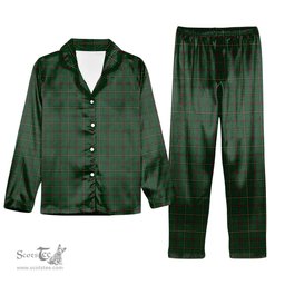 ScotsTee Shop Scottish Skene Hunting Tartan Pajama Satin Velvet Flannel Pajama Set