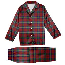 ScotsTee Shop Scottish Ruthven VS Tartan Pajama Satin Velvet Flannel Pajama Set