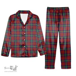 ScotsTee Shop Scottish Ruthven VS Tartan Pajama Satin Velvet Flannel Pajama Set