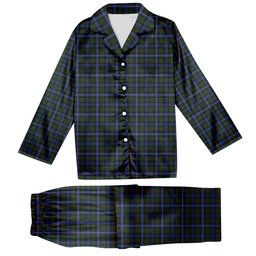 ScotsTee Shop Scottish Robertson Hunting 2 Tartan Pajama Satin Velvet Flannel Pajama Set