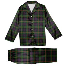 ScotsTee Shop Scottish Paget Tartan Pajama Satin Velvet Flannel Pajama Set