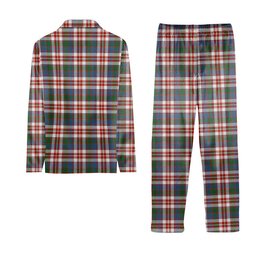ScotsTee Shop Scottish Robertson Dress #2 Ancient Tartan Pajama Satin Velvet Flannel Pajama Set