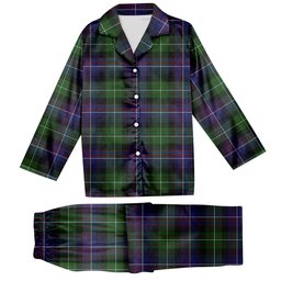 ScotsTee Shop Scottish Rankin Dalgleish  2 Tartan Pajama Satin Velvet Flannel Pajama Set