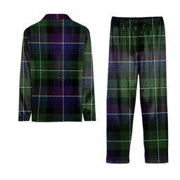 ScotsTee Shop Scottish Rankin Dalgleish  2 Tartan Pajama Satin Velvet Flannel Pajama Set