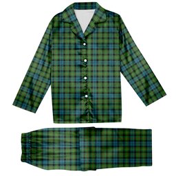 ScotsTee Shop Scottish Rollo Ancient Tartan Pajama Satin Velvet Flannel Pajama Set