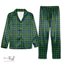 ScotsTee Shop Scottish Rollo Ancient Tartan Pajama Satin Velvet Flannel Pajama Set