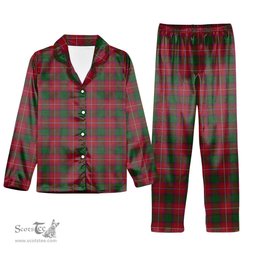 ScotsTee Shop Scottish Rattray Tartan Pajama Satin Velvet Flannel Pajama Set