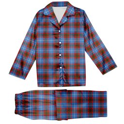 ScotsTee Shop Scottish Skirving Tartan Pajama Satin Velvet Flannel Pajama Set