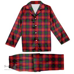 ScotsTee Shop Scottish Waugh Tartan Pajama Satin Velvet Flannel Pajama Set