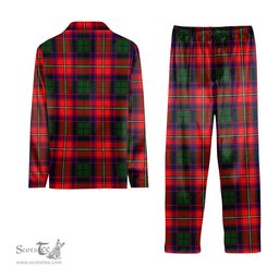 ScotsTee Shop Scottish Waugh Tartan Pajama Satin Velvet Flannel Pajama Set