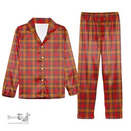 ScotsTee Shop Scottish Scrymgeour Modern Tartan Pajama Satin Velvet Flannel Pajama Set