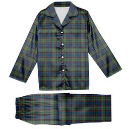 ScotsTee Shop Scottish Nicolson Hunting Ancient Tartan Pajama Satin Velvet Flannel Pajama Set