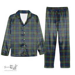 ScotsTee Shop Scottish Nicolson Hunting Ancient Tartan Pajama Satin Velvet Flannel Pajama Set