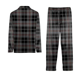 ScotsTee Shop Scottish Thomson Grey Tartan Pajama Satin Velvet Flannel Pajama Set
