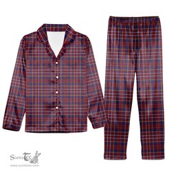 ScotsTee Shop Scottish Ruxton Hunting Tartan Pajama Satin Velvet Flannel Pajama Set