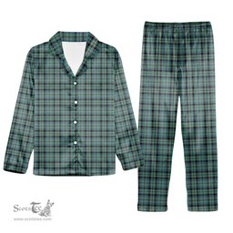 ScotsTee Shop Scottish Stevenson Ancient Tartan Pajama Satin Velvet Flannel Pajama Set