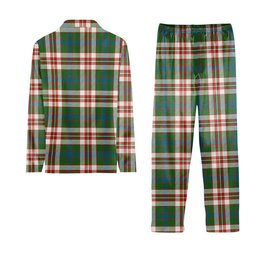 ScotsTee Shop Scottish Robertson Dress Ancient Tartan Pajama Satin Velvet Flannel Pajama Set