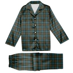 ScotsTee Shop Scottish Paisley Tartan Pajama Satin Velvet Flannel Pajama Set