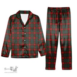ScotsTee Shop Scottish Plummer Tartan Pajama Satin Velvet Flannel Pajama Set