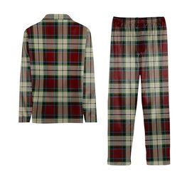 ScotsTee Shop Scottish Rose White Dress Tartan Pajama Satin Velvet Flannel Pajama Set