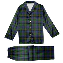 ScotsTee Shop Scottish Paterson Tartan Pajama Satin Velvet Flannel Pajama Set